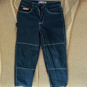 Emprye Men’s White and Black Carpenter Pants